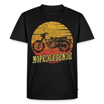 Légende du cyclomoteur Moped Moped Driver Vintage cyclomoteur cadeau - T-shirt Premium bio Homme - noir - Devant - Nico (187cm)