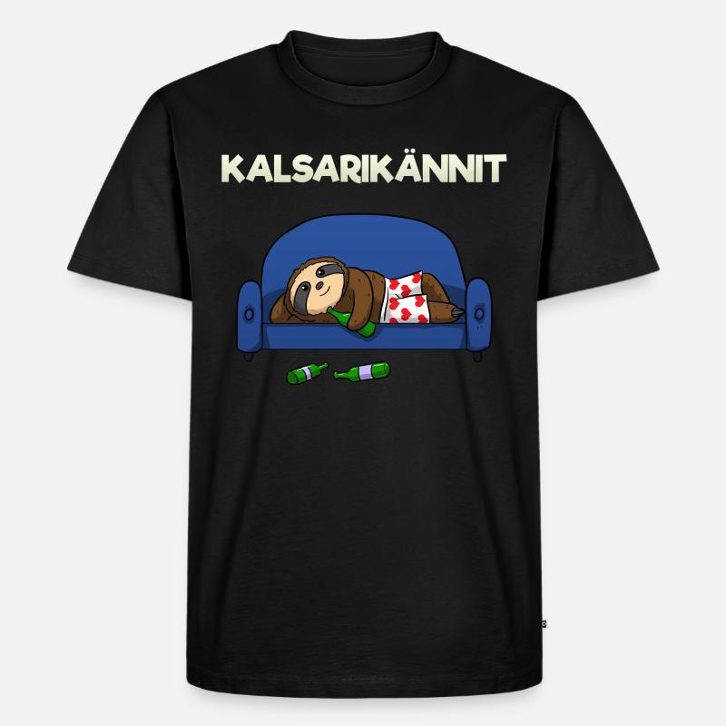 Kalsarikännit - Männer Premium Bio T-Shirt - Schwarz