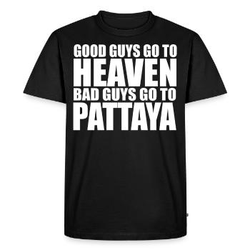 chemise drôle de cadeau de fête de Pattaya Thaïlande BKK - T-shirt Premium bio Homme - noir - Devant - Nico (187cm)