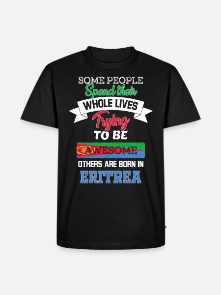 Born in Eritrea - Men's Premium Organic T-Shirt - black