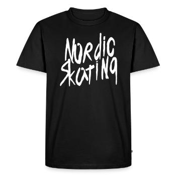Patineur à roues alignées Nordic Skating Nordic Cross Skating - T-shirt Premium bio Homme - noir - Devant - Nico (187cm)