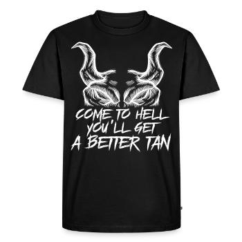 Satan Satanists Satanism Occult Sayings - T-shirt Premium bio Homme - noir - Devant - Nico (187cm)