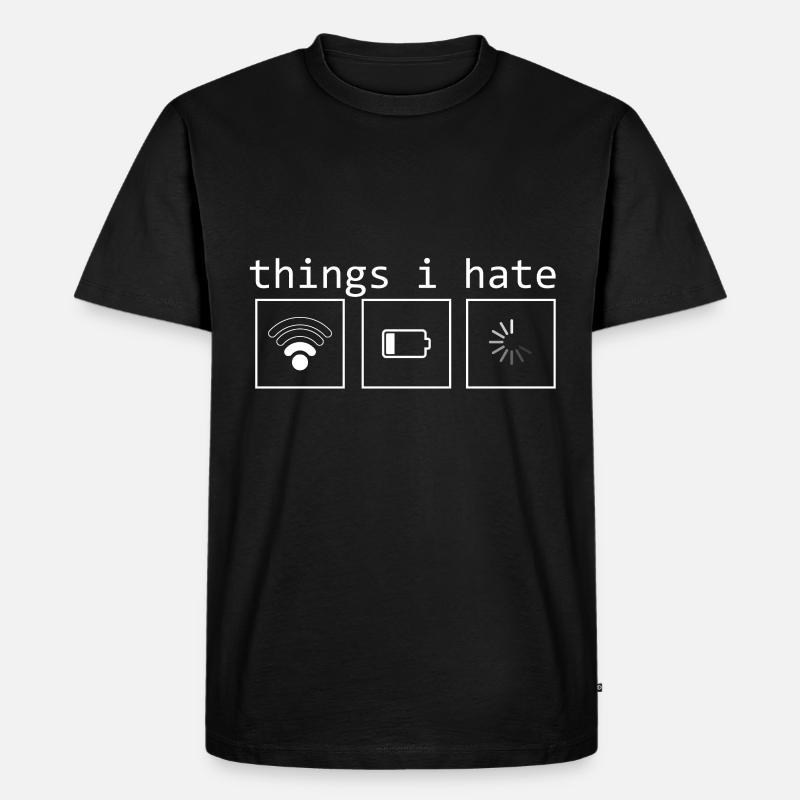 Programmer Things I Hate Developer Soft - Men's Premium Organic T-Shirt - black