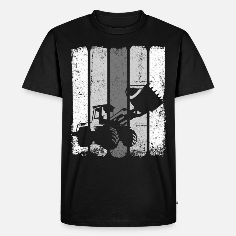 Bagger - Männer Premium Bio T-Shirt - Schwarz