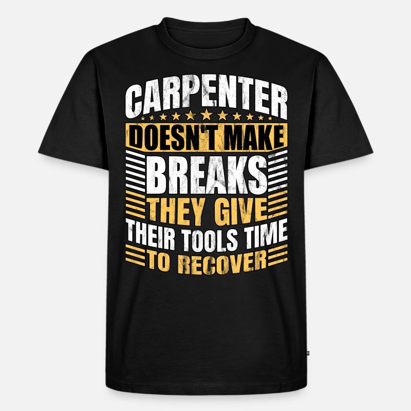 Menuisier Charpentier Menuisier - T-shirt Premium bio Homme - noir