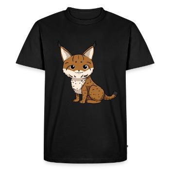 Lynx - T-shirt Premium bio Homme - noir - Devant - Nico (187cm)