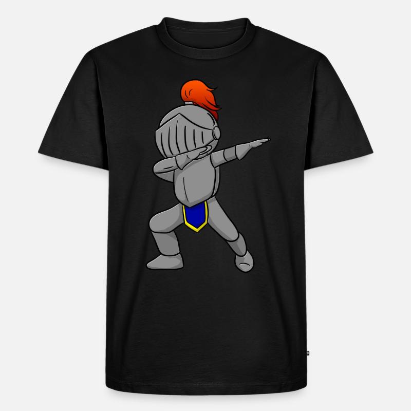 Ritter - Männer Premium Bio T-Shirt - Schwarz