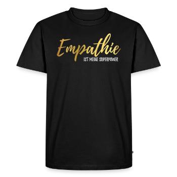 empathie - T-shirt Premium bio Homme - noir - Devant - Nico (187cm)