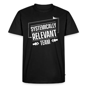 Système de profession pertinent essentiel du travailleur pertinent - T-shirt Premium bio Homme - noir - Devant - Nico (187cm)