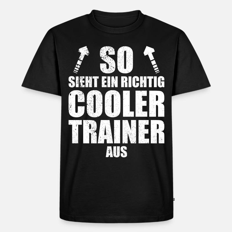Trainer, trainerin, mannschaft, erste mannschaft, - Männer Premium Bio T-Shirt - Schwarz