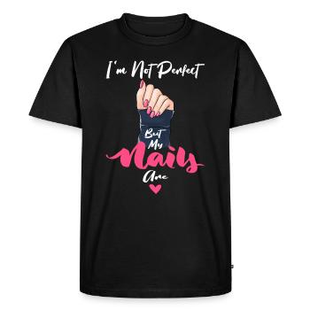 Nail polish nail design manicure nail salon nails - Men's Premium Organic T-Shirt - black - Front - Nico (187cm)