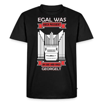 Organ Organist Organ Player Pipes Organ Church - Men's Premium Organic T-Shirt - black - Front - Nico (187cm)