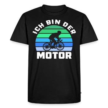 Vélo électrique Vélo Vélo Cyclisme Cyclisme - T-shirt Premium bio Homme - noir - Devant - Nico (187cm)