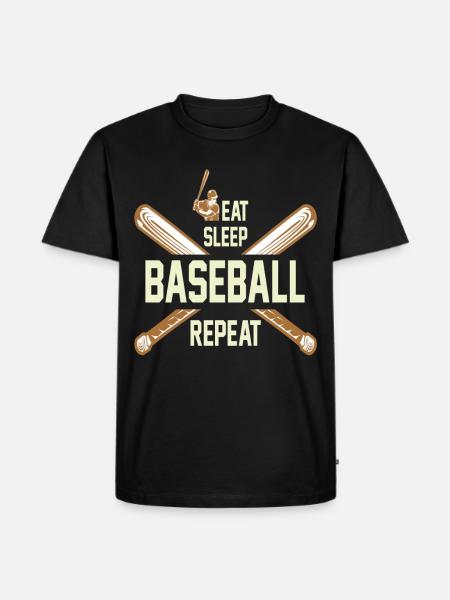 baseball - Men's Premium Organic T-Shirt - black