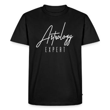 Astrologue astrologue expert en horoscope - T-shirt Premium bio Homme - noir - Devant - Nico (187cm)