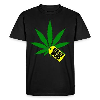 Kiffen Kiffer Gift Kiffer Accessories Kiffenset - Men's Premium Organic T-Shirt - black - Front - Nico (187cm)