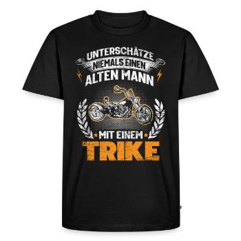 Trike Motorrad Triker Spruch - Männer Premium Bio T-Shirt - Schwarz - Vorne - Nico (187cm)