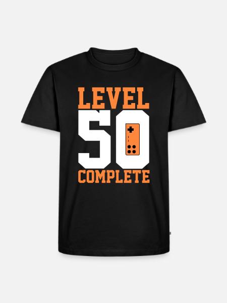 50.Geburtstag Mann - Herre Premium økologisk T-shirt - sort