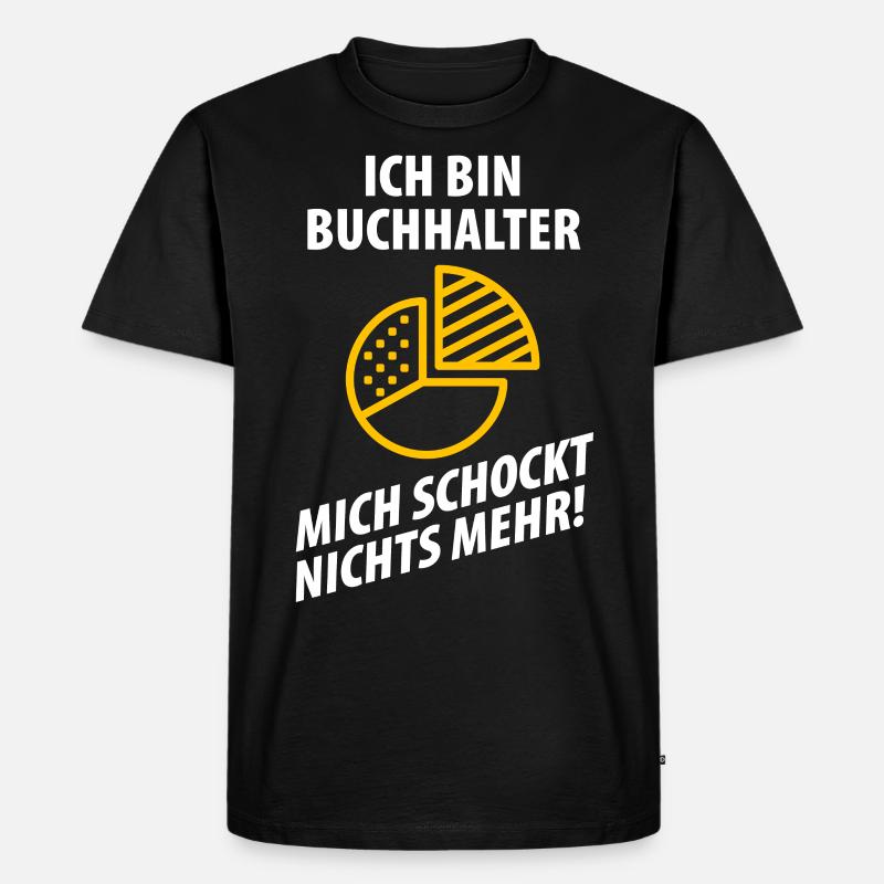 BUCHHALTER - Männer Premium Bio T-Shirt - Schwarz