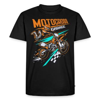 FMX Freestyle Motocross Trendsport MX Motorsport - Men's Premium Organic T-Shirt - black - Front - Nico (187cm)