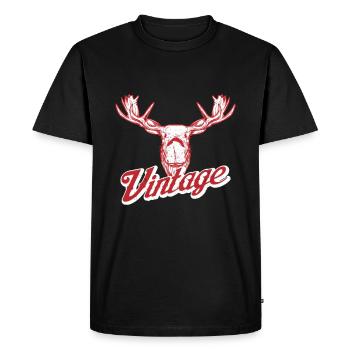 Cadeau vintage orignal - T-shirt Premium bio Homme - noir - Devant - Nico (187cm)