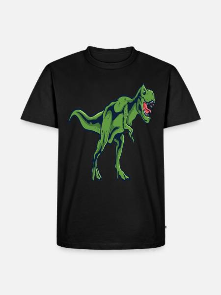 dinosaur - Men's Premium Organic T-Shirt - black