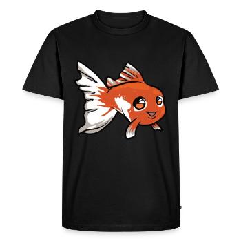 Poisson rouge - T-shirt Premium bio Homme - noir - Devant - Nico (187cm)