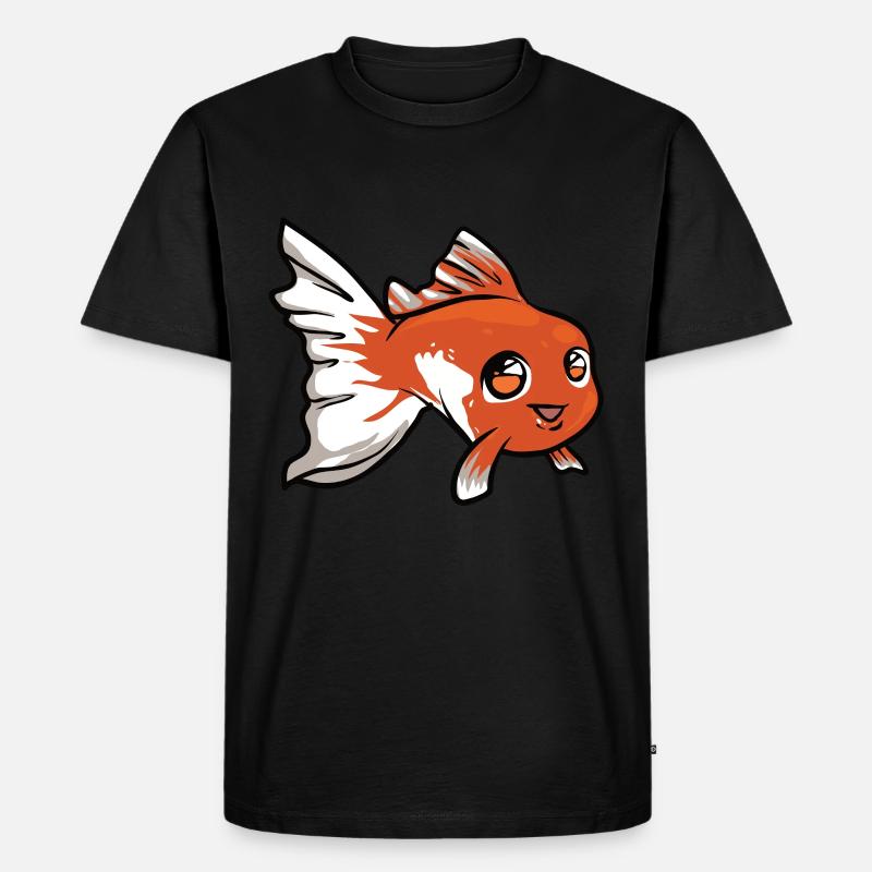 Goldfisch - Männer Premium Bio T-Shirt - Schwarz