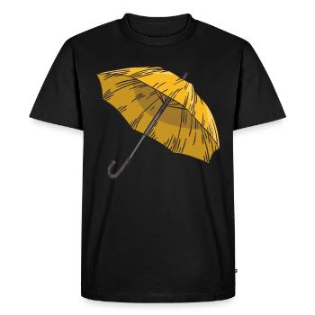 Cool Yellow Umbrella Academia Shirt Gift Idea - Men's Premium Organic T-Shirt - black - Front - Nico (187cm)
