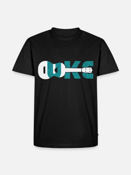 ukulele - Men's Premium Organic T-Shirt - black