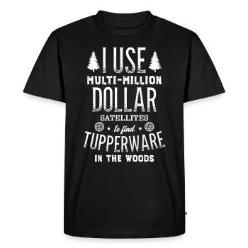 Geocacher Geocaching Geoache gift - Men's Premium Organic T-Shirt - black - Front - Nico (187cm)
