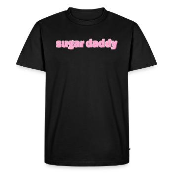 Sugar Daddy présente le rose - T-shirt Premium bio Homme - noir - Devant - Nico (187cm)