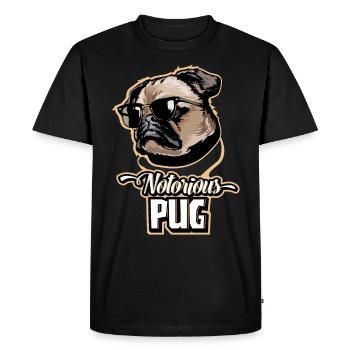 Pug items pug gifts pug dog - Men's Premium Organic T-Shirt - black - Front - Nico (187cm)