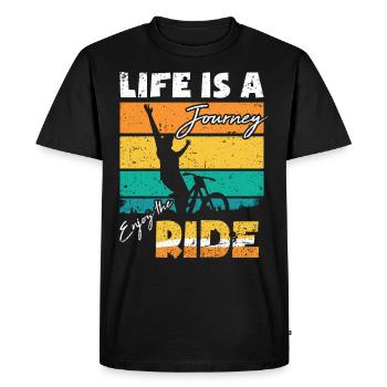 VTT de descente vélo de descente - T-shirt Premium bio Homme - noir - Devant - Nico (187cm)