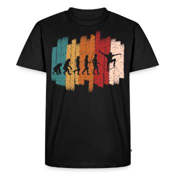 Skateboard skateboarding gift - Men's Premium Organic T-Shirt - black - Front - Nico (187cm)