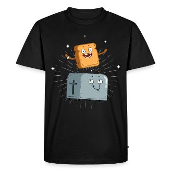 délicieux pain grillé avec un cadeau de grille-pain pour les amateurs de pain - T-shirt Premium bio Homme - noir - Devant - Nico (187cm)