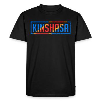 Kinshasa Democratic Republic of the Congo Congolese - Men's Premium Organic T-Shirt - black - Front - Nico (187cm)