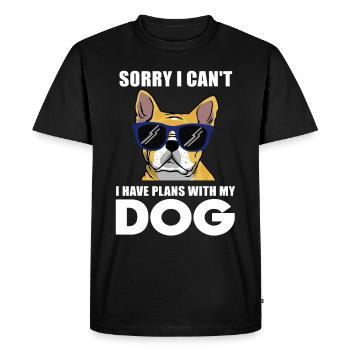 French Bulldog cadeau de bouledogue français - T-shirt Premium bio Homme - noir - Devant - Nico (187cm)
