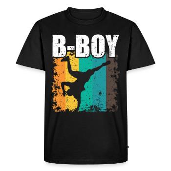 B-Boy Breakdance Children Breakdance - Men's Premium Organic T-Shirt - black - Front - Nico (187cm)