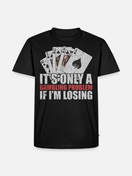 Gambling Poker - Men's Premium Organic T-Shirt - black
