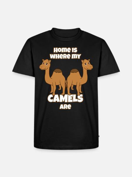Camels - Men's Premium Organic T-Shirt - black