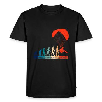 Paragliding paraglider gift - Men's Premium Organic T-Shirt - black - Front - Nico (187cm)