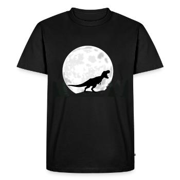 Tyrannosaure dinosaure - T-shirt Premium bio Homme - noir - Devant - Nico (187cm)