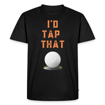 Golf humour - T-shirt Premium bio Homme - noir - Devant - Nico (187cm)