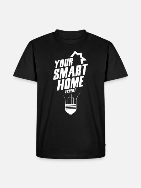 Smart Home Expert Smart Home Smart Home - Mannen Premium Bio T-shirt - zwart