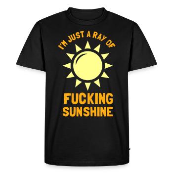 Sarcastic Sunbeam Gift - Men's Premium Organic T-Shirt - black - Front - Nico (187cm)