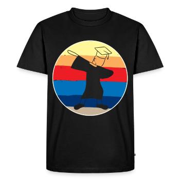 Graduation Dab - T-shirt Premium bio Homme - noir - Devant - Nico (187cm)