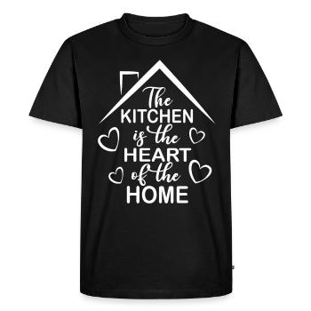 cuisine - T-shirt Premium bio Homme - noir - Devant - Nico (187cm)