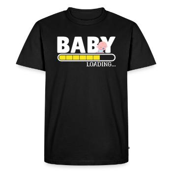 Bébé chargé T-shirt Idée cadeau de chargement de bébé mignon - T-shirt Premium bio Homme - noir - Devant - Nico (187cm)