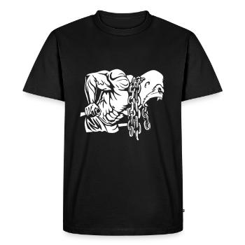 Chaîne Gorilla – Aucune limite - T-shirt Premium bio Homme - noir - Devant - Nico (187cm)
